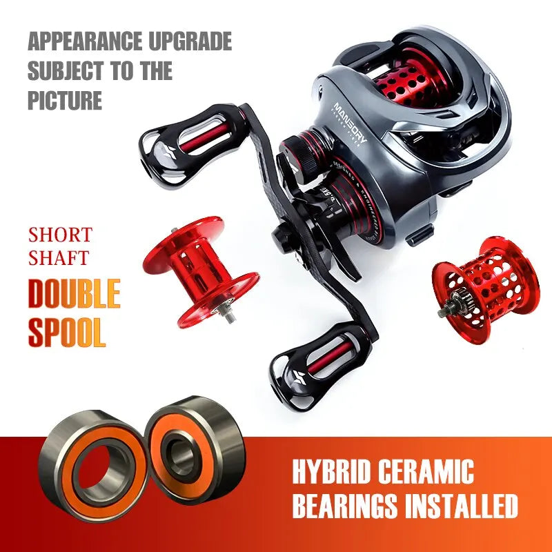 Seasir Mansory Baitcasting Fishing Reel 146g Ultralight Carbon