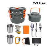 Camping Cooking Set Outdoor Aluminum Lightweight Equipment Camping