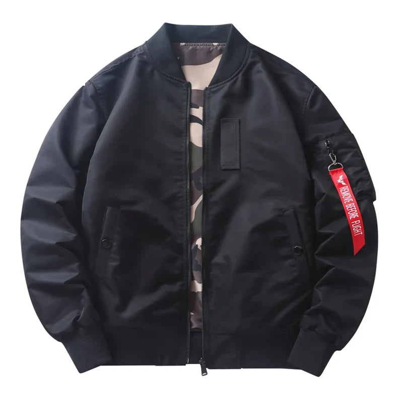 Double-side Jackets Men Camouflage Bomber Jacket Spring Autumn