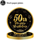 Men Women Birthday Disposable Tableware Party Decor 30