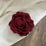 Fabric Rose Flower Crab Hair Clip Ins Popular