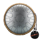 Hluru Glucophone Steel Tongue Drum 14 Inch 15