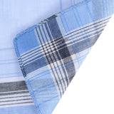12Pcs 38*38cm Square Plaid Stripe Handkerchiefs Men Classic