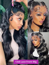 30 40 Inch Body Wave 13x6 HD Lace