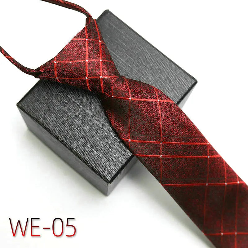 New Suit Business Zipper Tie for Man 48*7cm