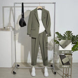 Spring Summer Classic Balzers Pant Suits Men Loose