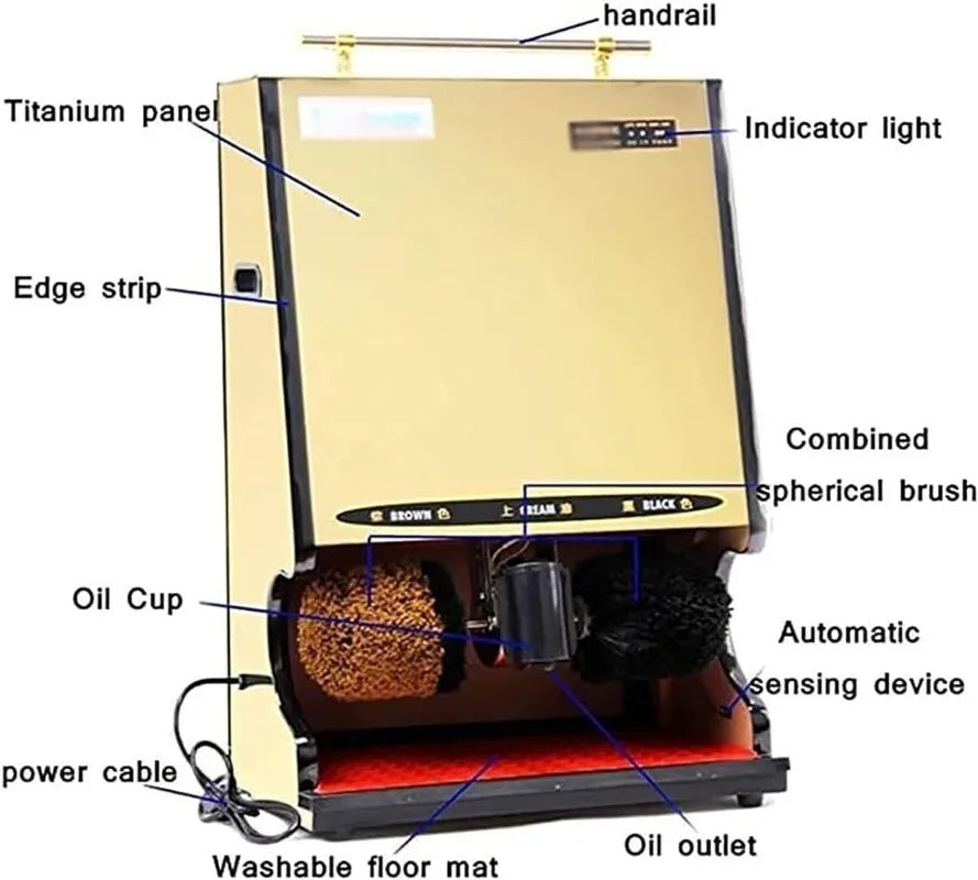 Electric Shoe Shine Polisher Shoe Polisher Machine Automatic