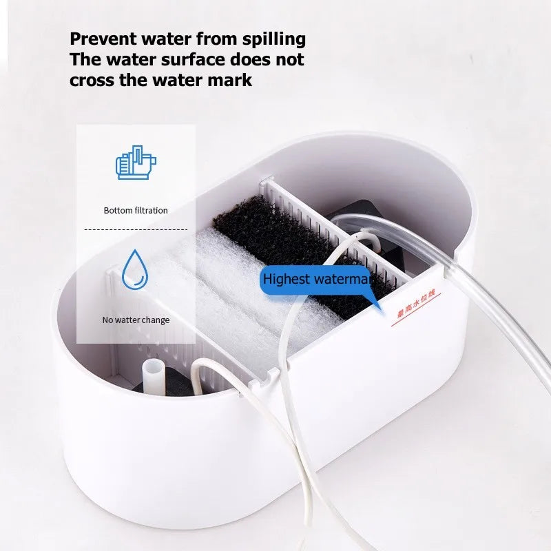 Desktop Creative Mini Aquarium Fish Tank with Biochemical