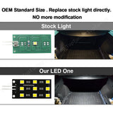 2x LED Interior Footwell Trunk Light for Audi/Skoda