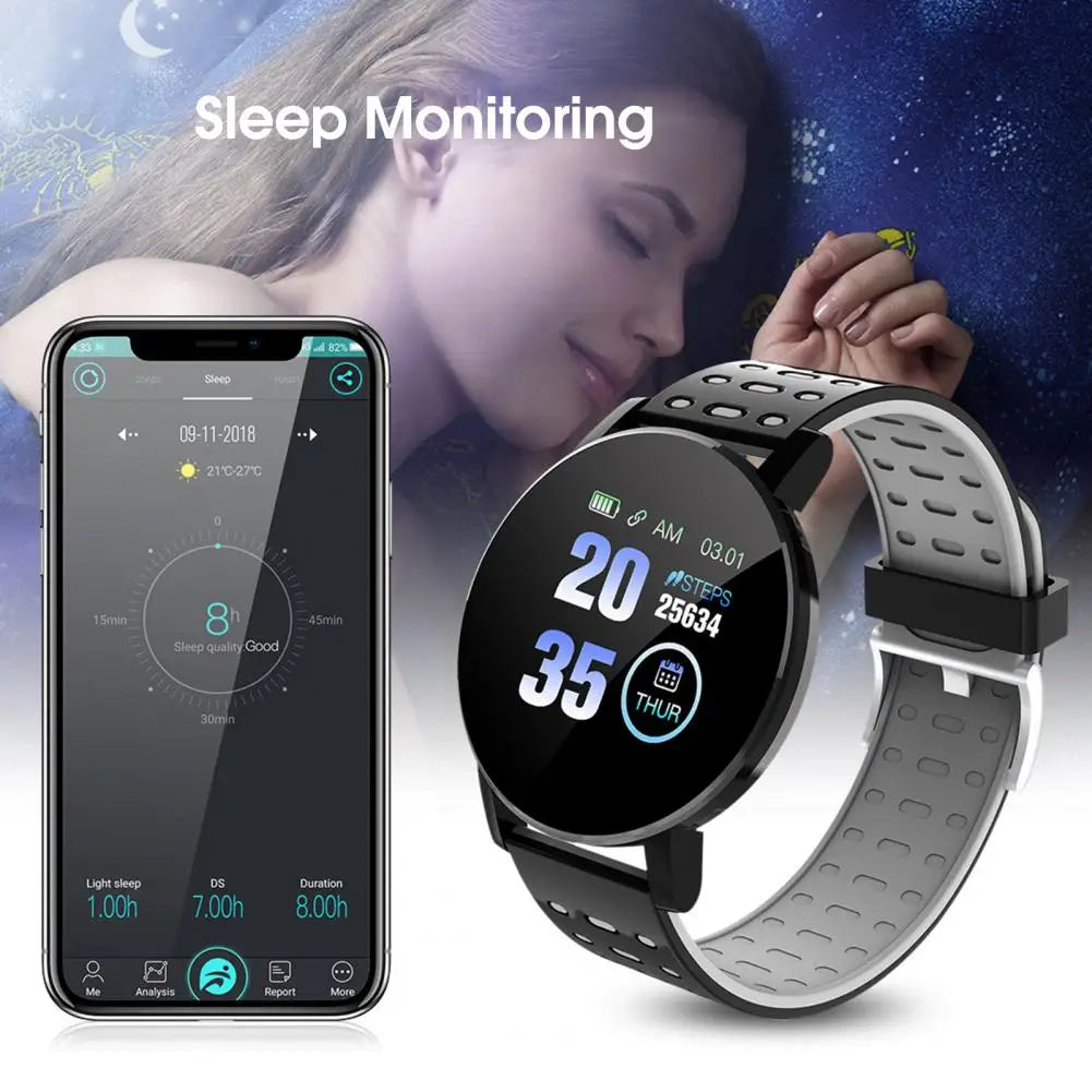 119 Plus Useful Smart Wristwatch Rechargeable Multifunctional Waterproof