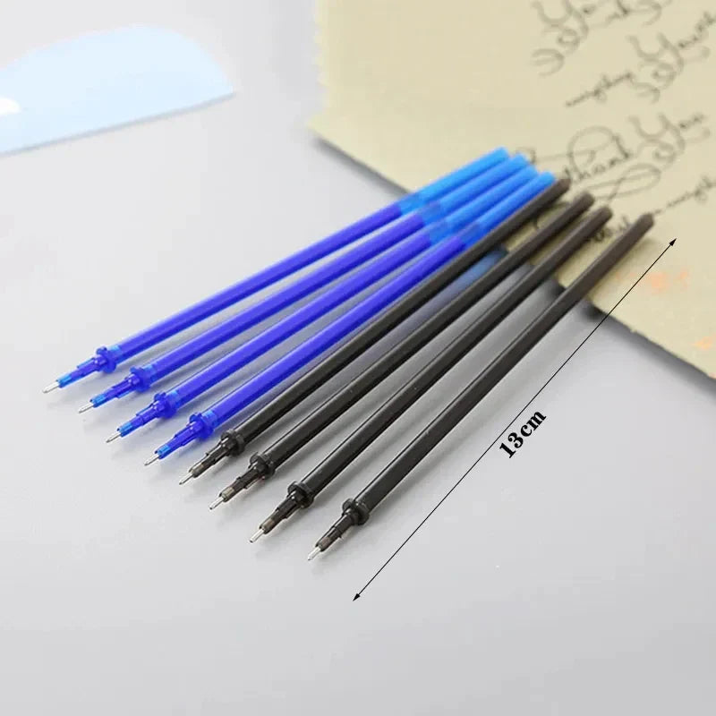 103pcs/set Black Blue Ink Erasable Pen Refills Rods