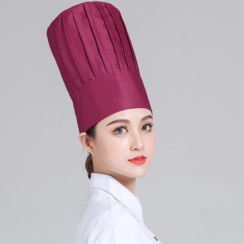 Hotel unisex Chef top hat Catering Cooking Caps