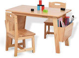 KRAND Kids Solid Wood Table and 2 Chair