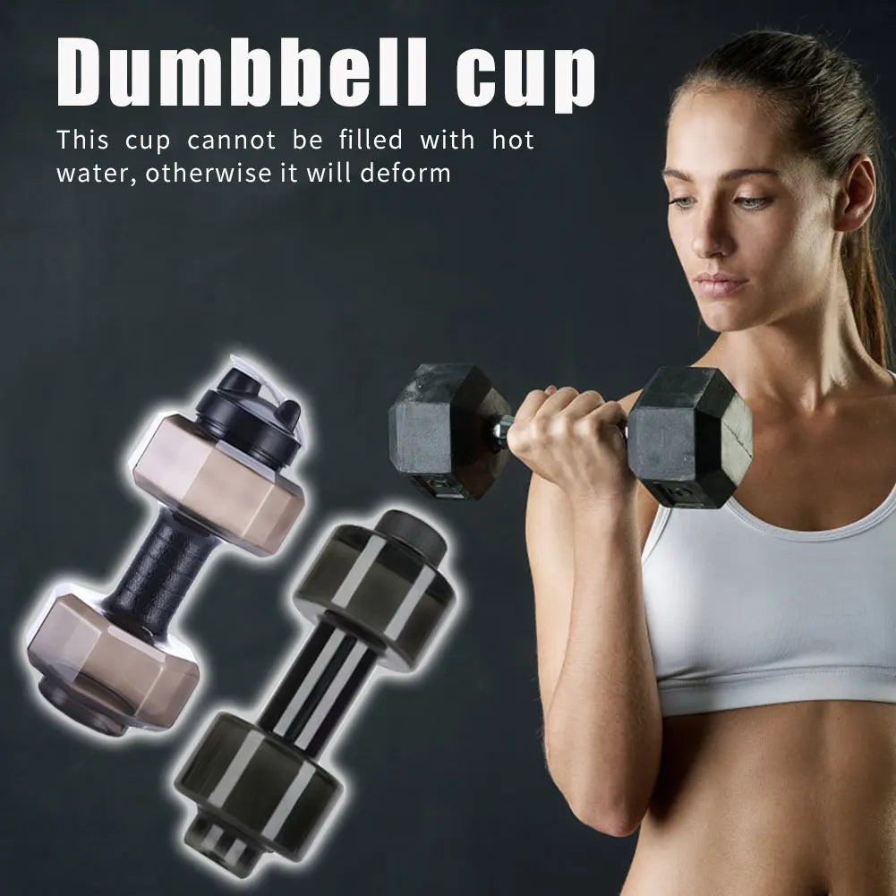 Camping Water Bottle Cycling Sport PET Dumbbell Shape