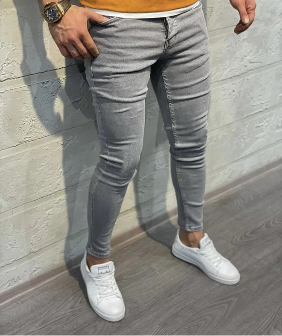 Jeans For Men 2022 Gradient Color Ripped White