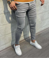 Jeans For Men 2022 Gradient Color Ripped White