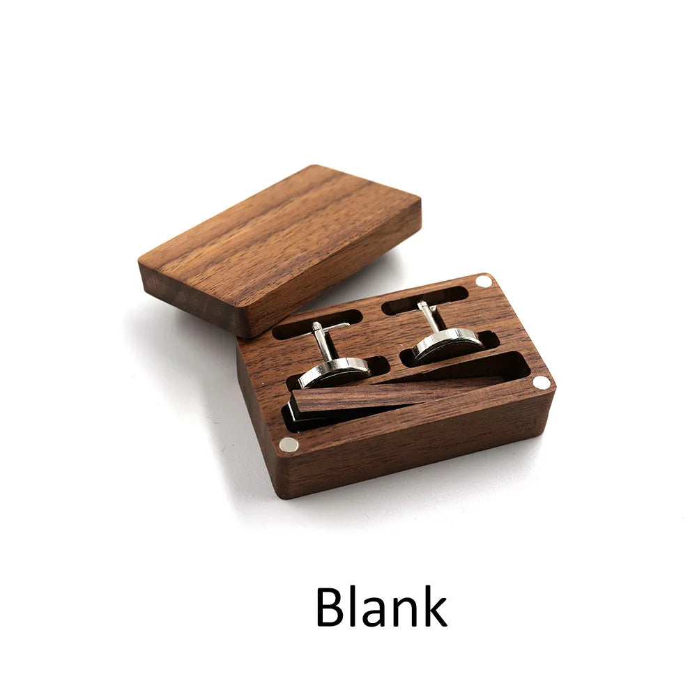 2023 Custom Bestman Cufflinks And Tie Clip Sets