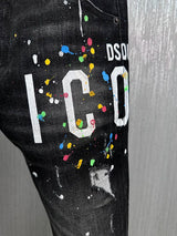 2024 Hot Men Jeans Denim Pants Hole Slim