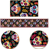 Mexican Day of The Dead Linen Table Runners