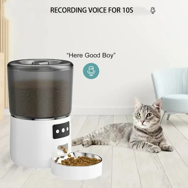 Automatic Pet Feeder 4L Capacity Smart Timer Tuya