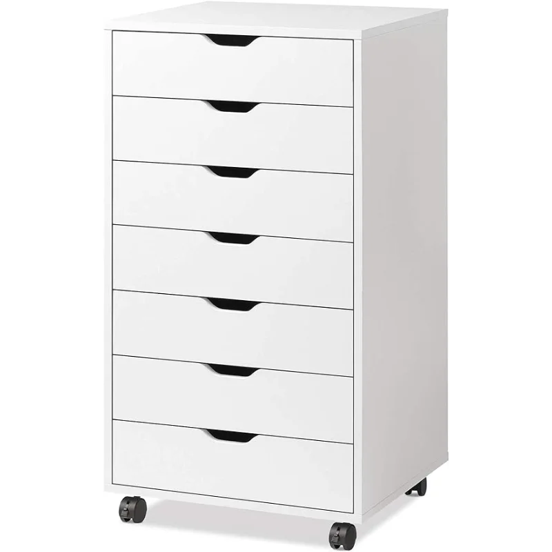 DEVAISE 7-Drawer Chest, Wood Storage Dresser Cabinet with