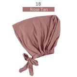 Inner Tie Back Hijab Cap Modal Turban Hat