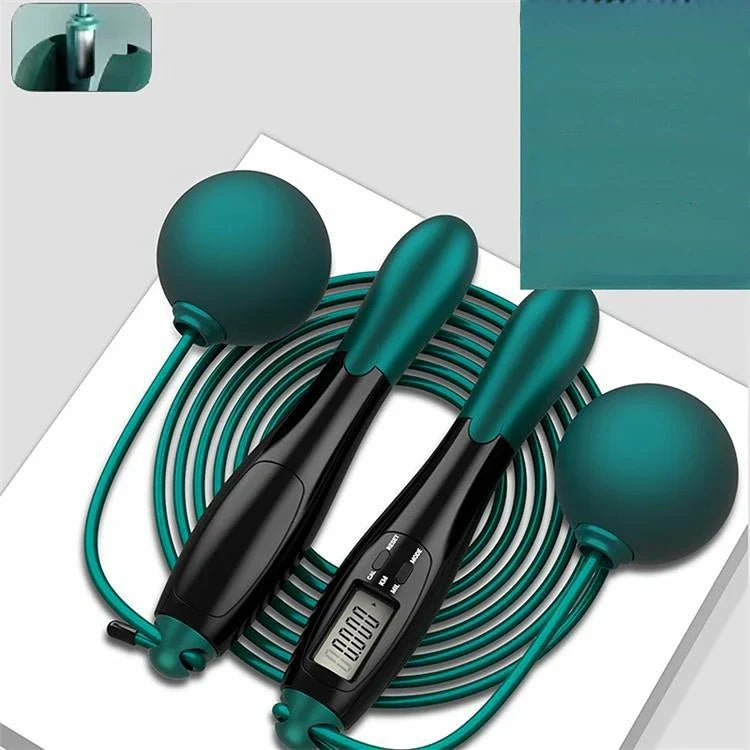 Counting Jump Rope Ball Steel Jumping Fitness PVC