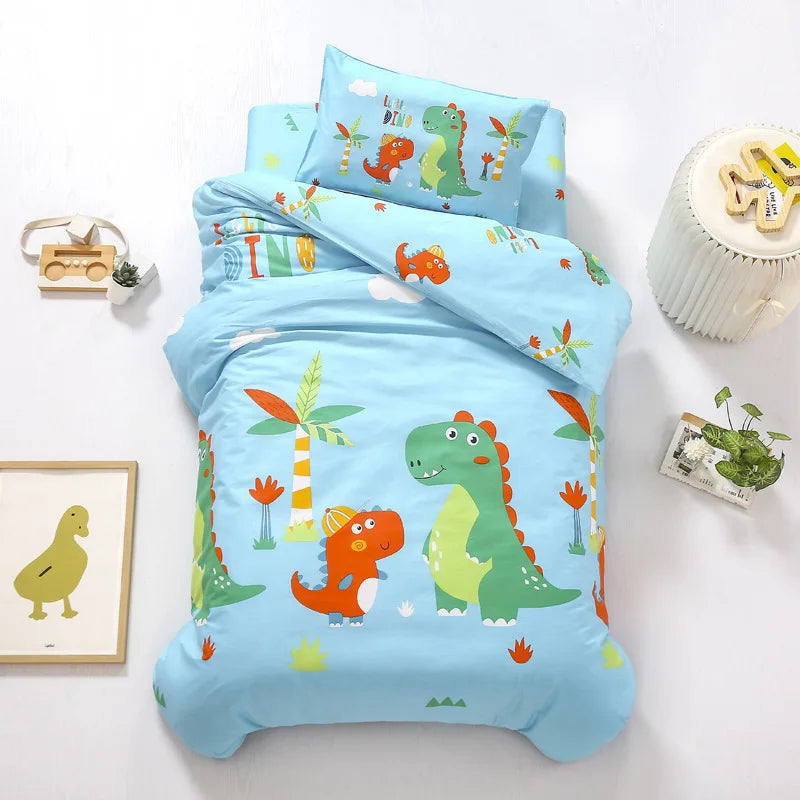 Children's Cotton Three-piece Set Kindergarten Nap Cartoon Bed