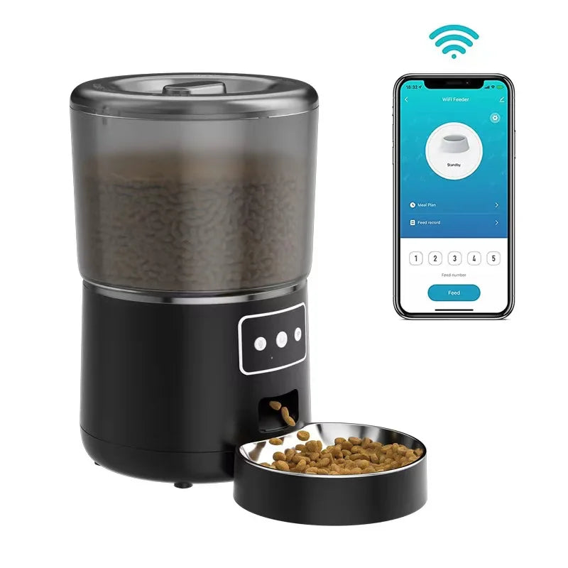 Automatic Pet Feeder 4L Capacity Smart Timer Tuya