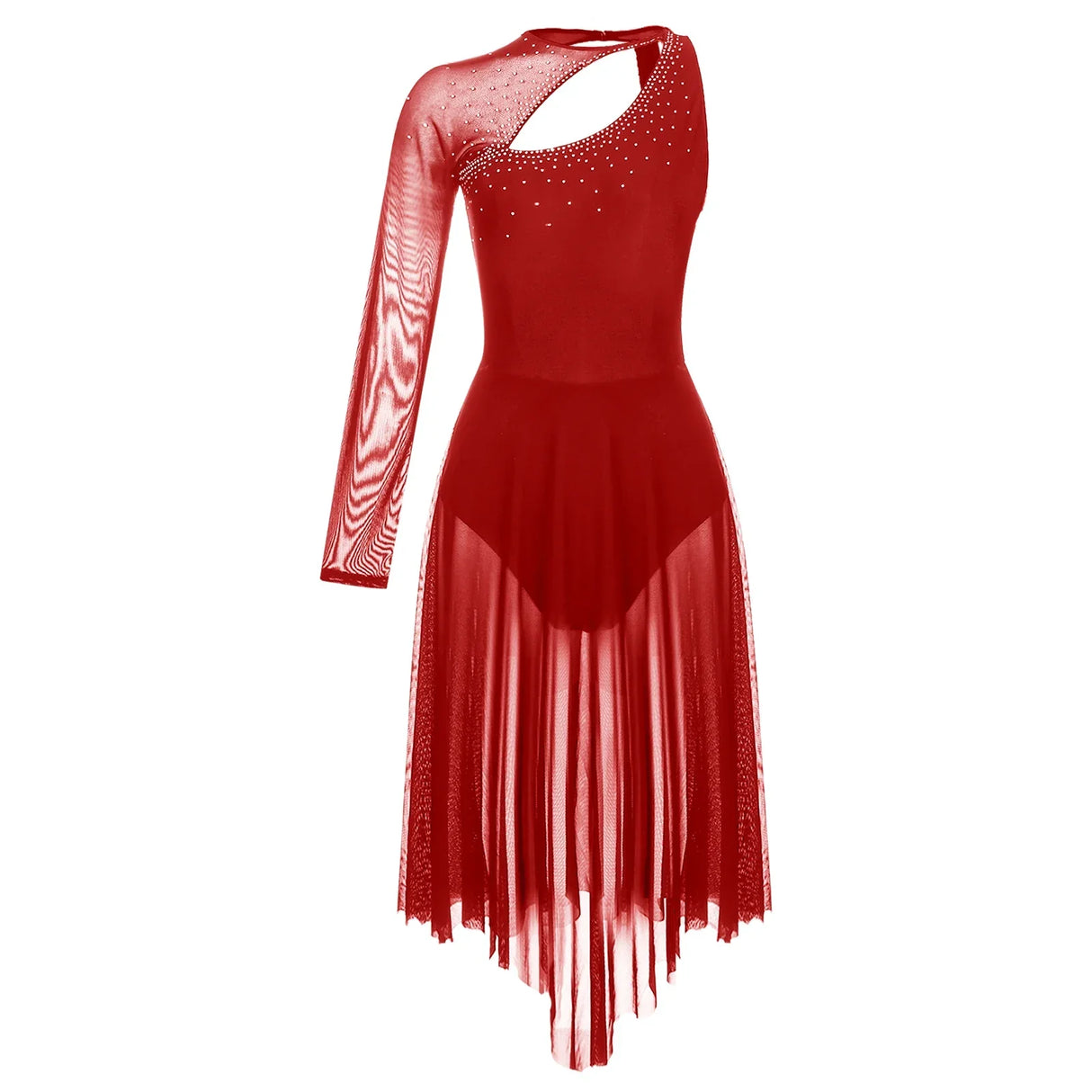 Jazz Dance Dress Woman Figure Skating Costume Lyrical