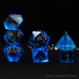 7pcsset Polyhedral Gemstone DnD Dice Set for Tabletop