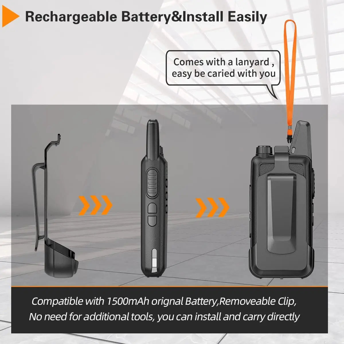 2PCS Baofeng BF-T20 5W Portable Mini Walkie Talkie