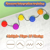 Montessori Rainbow Balance Stone Sensory Integration Training Toys