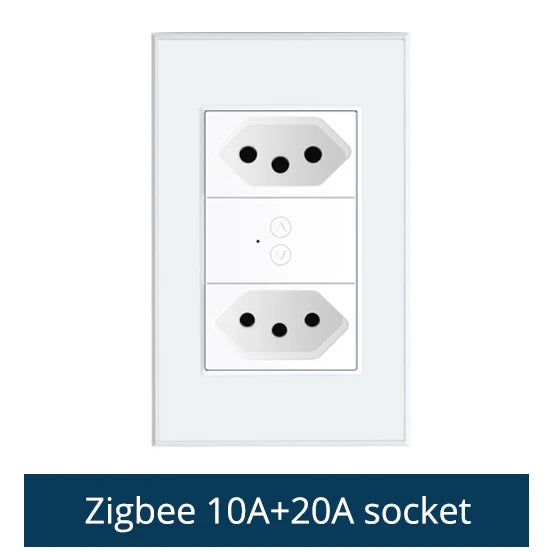 Zemismart Tuya Zigbee Smart Brazil Socket 10A 20A