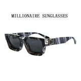 Retro Millionaire Sunglasses For Men 2024 Vintage Square