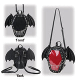 Bat Wings Ita Backpack Enamel Pin Display Shoulder