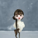 1/6BJD Wig Bangs Ponytail Curly Soft Mohair Wig