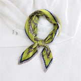 silk scarf women luxury ladies small head scarf