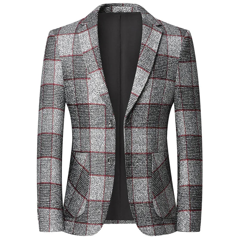 High Quality Suit Jacket Men Spring Summer New