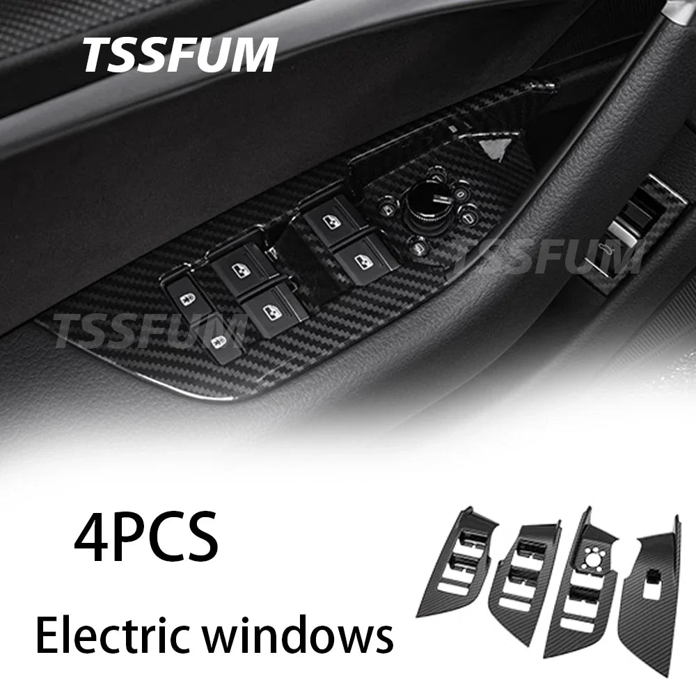 Car Interior Carbon Fiber Full Set Sticker for