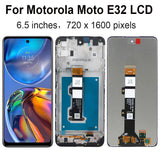 Screen With Frame For Motorola Moto E32 LCD