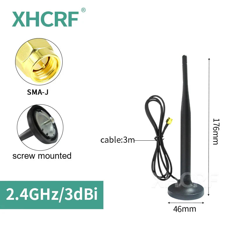 2.4GHz WiFi Antenna for Internet Communication Magnetic 2.4