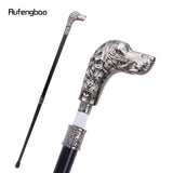 Sliver Loyal Dog Head Walking Stick with Hidden