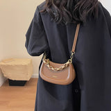 Simple Versatile Bag for Women's 2024 New Solid