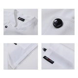 360°Breathable Summer Mesh Chef Jacket Men Women Short Sleeve Cooking Shirt Cool Work Tops