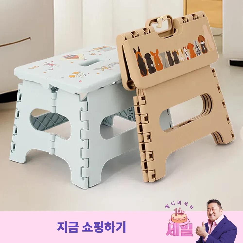 Outdoor Portable Folding Stool Durable High Load-bearing Handle