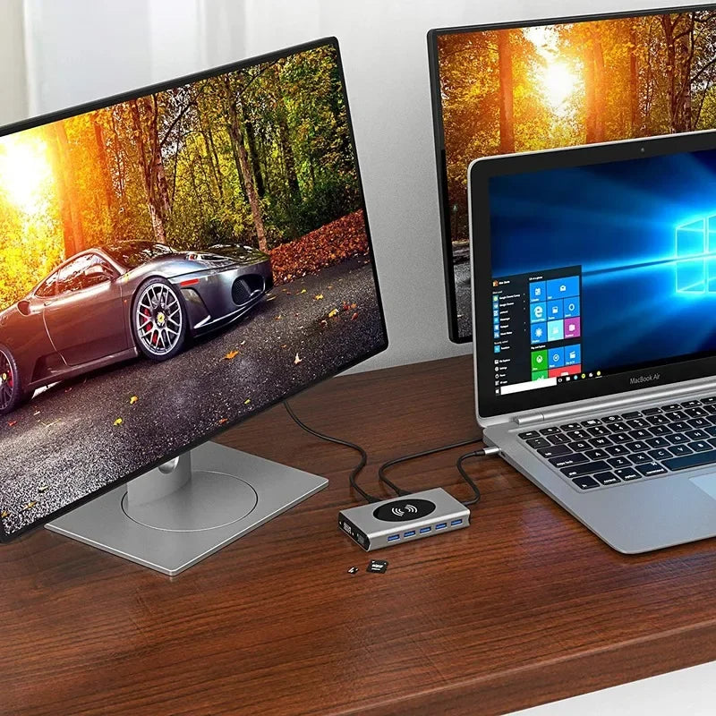 Docking Station Type C HUB To HDMI-Compatible Adapter