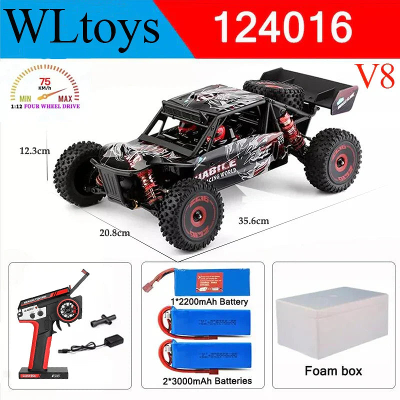 Wltoys New 124017-V8 1/12 2.4G Racing RC Cars