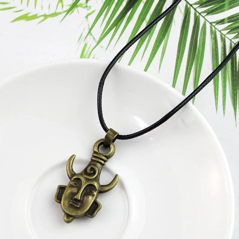 Movie Supernatural Dean Leather Rope Coppery Pendant Necklace