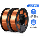 2KG 1.75mm PLA SILK Filament PLA Plus SILK